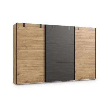 Kleerkast KICK Plankeneiche/Raw Steel B300 Kleerkast KICK Plankeneiche/Raw Steel B300