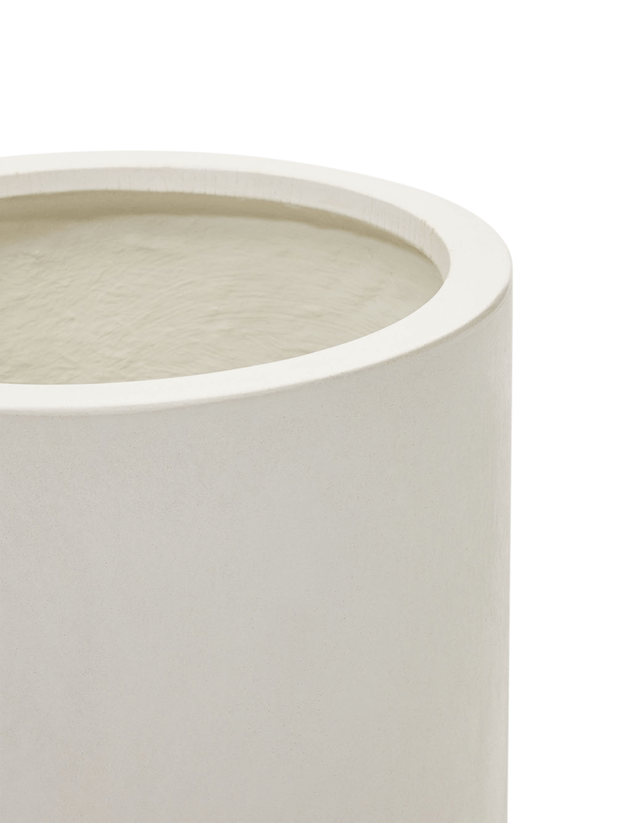Aiguablava bloempot in wit cement, ⌀42 cm