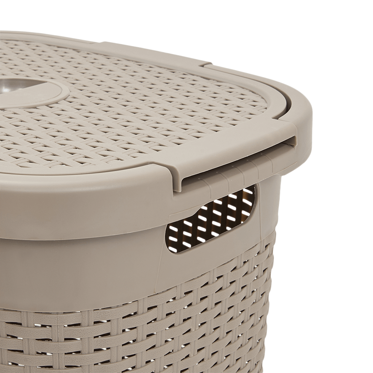 Wasmand CORBIA 60L met Deksel Linnen