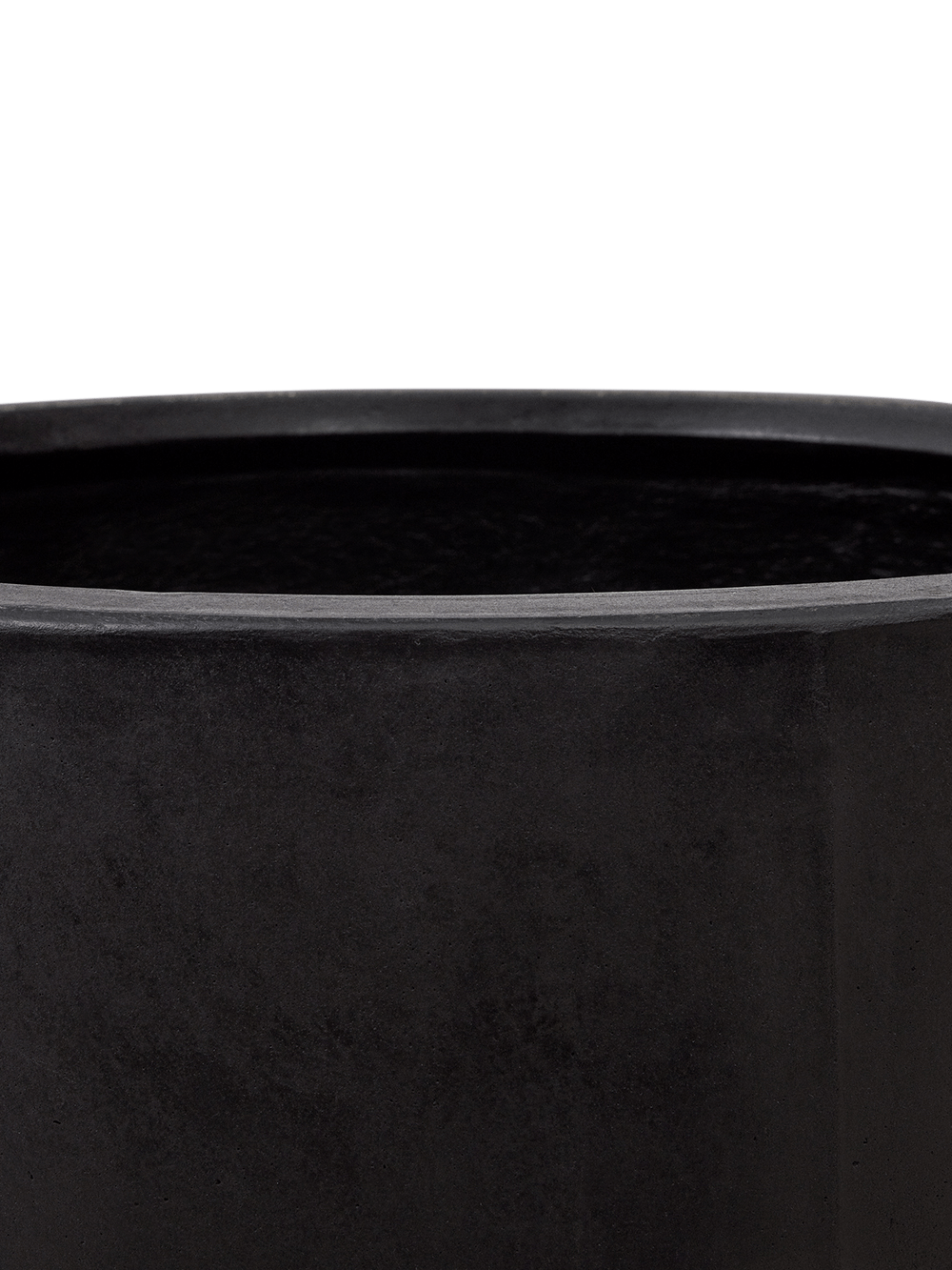Aiguablava Bloempot van zwart cement ⌀75 cm