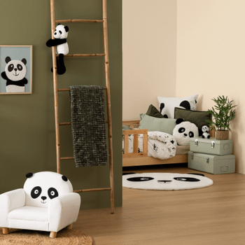 Kussen PANDAI Poly Wit/Zwart  Kussen PANDAI Poly Wit/Zwart