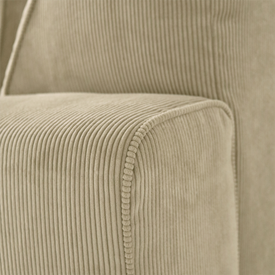 Hoeksalon BEMTHE Longchair Links Beige Hoeksalon BEMTHE Longchair Links Beige