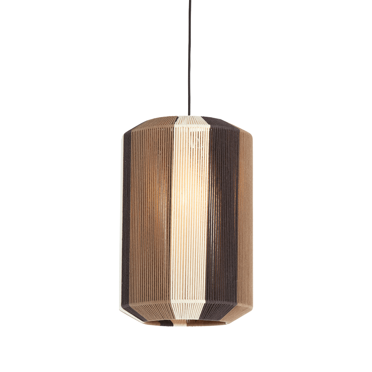 Hanglamp KOZANA Ø30 Bruin/Crème
