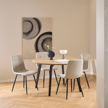 Eettafel TARIK Ø120 Decor Eik Eettafel TARIK Ø120 Decor Eik