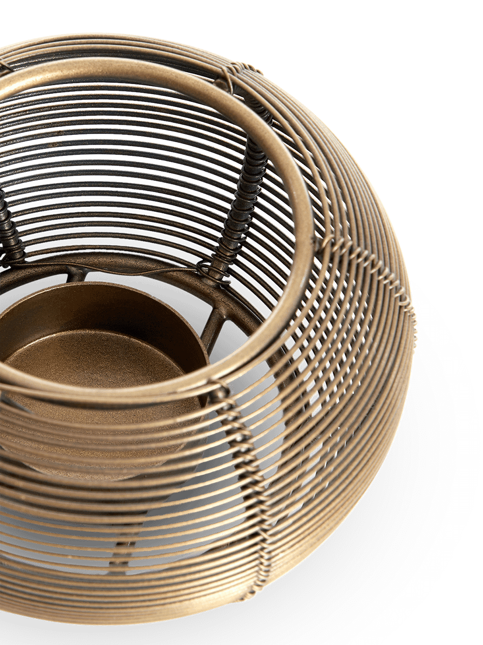 Theelichthouder Biano Antiek Brons