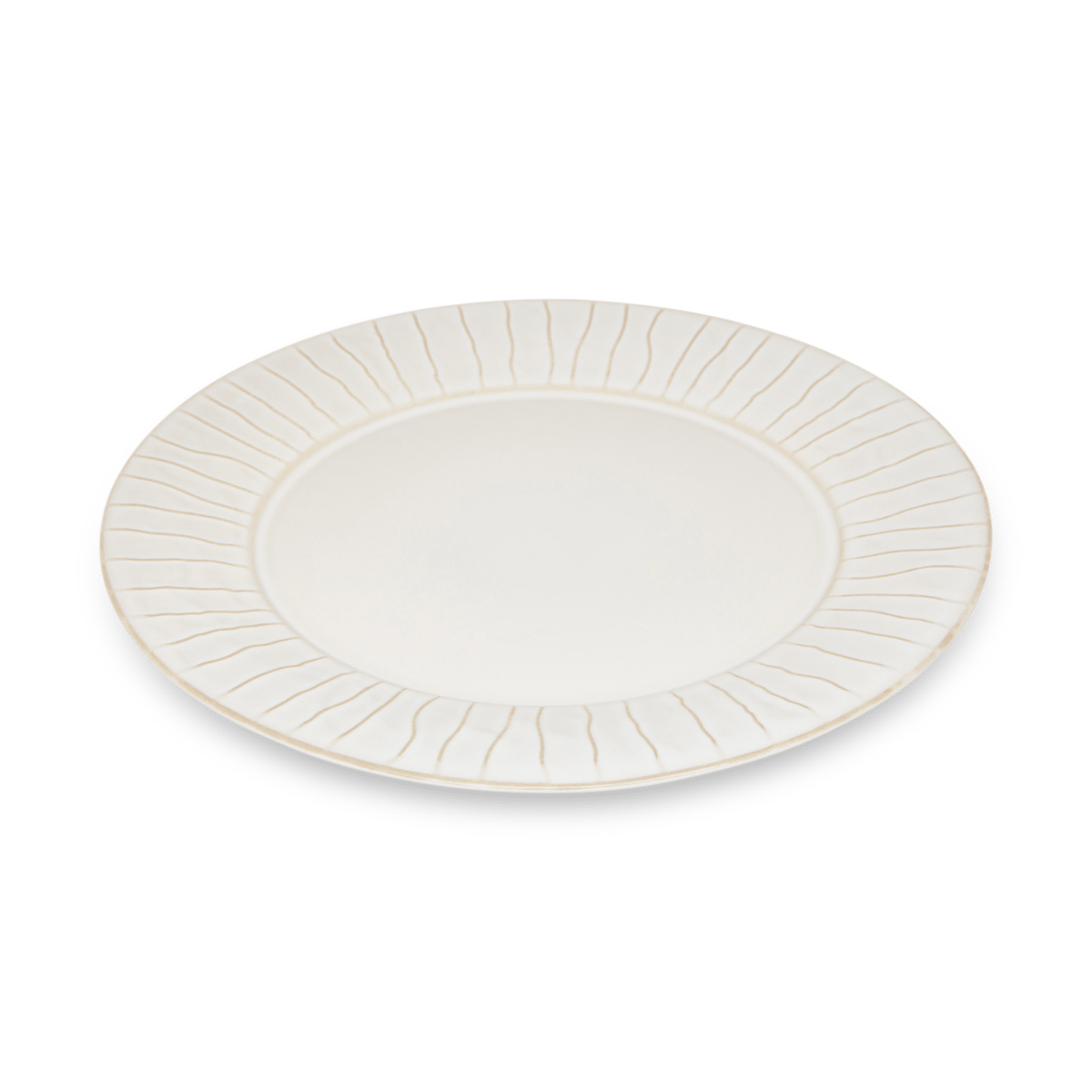 Plat Bord CAZIMA Ø27 Strepen Beige