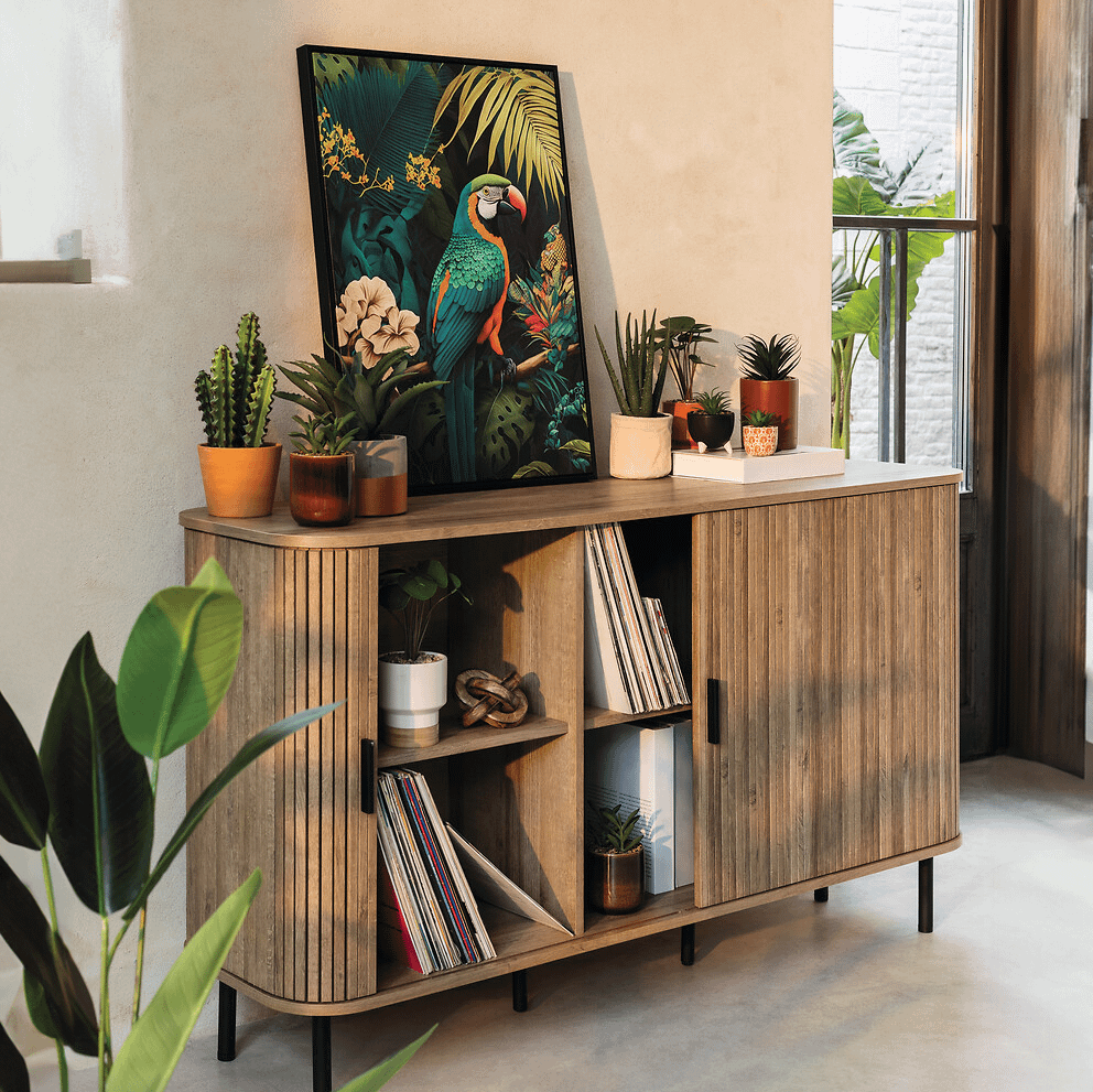 Dressoir COLVAS Hout Naturel B140 Dressoir COLVAS Hout Naturel B140