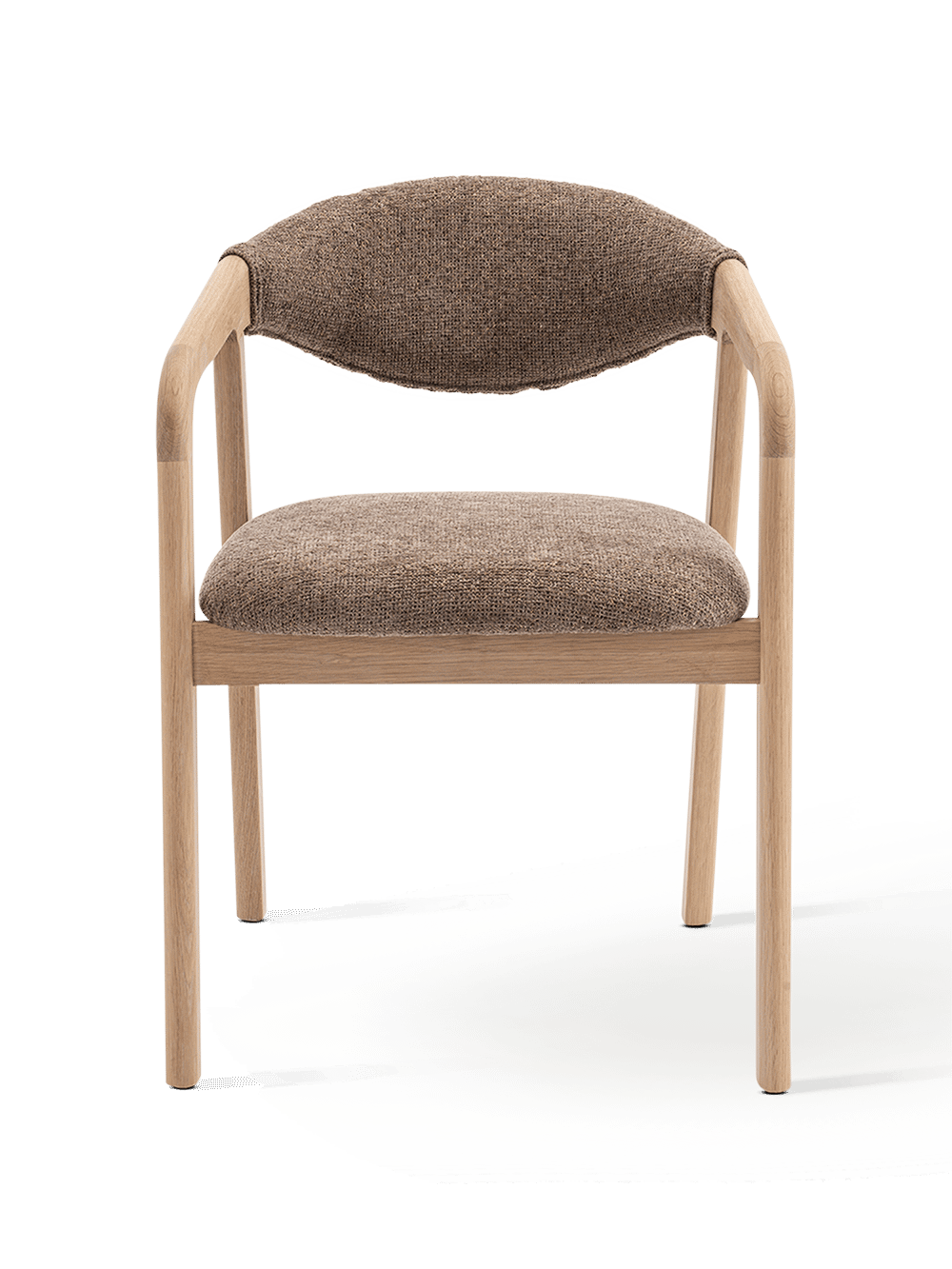 Armstoel Rovik Natural Taupe Natural Oak