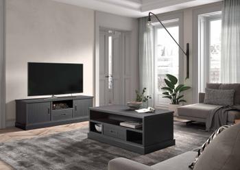 Tv-meubel WINSTON Zwart B166 Tv-meubel WINSTON Zwart B166