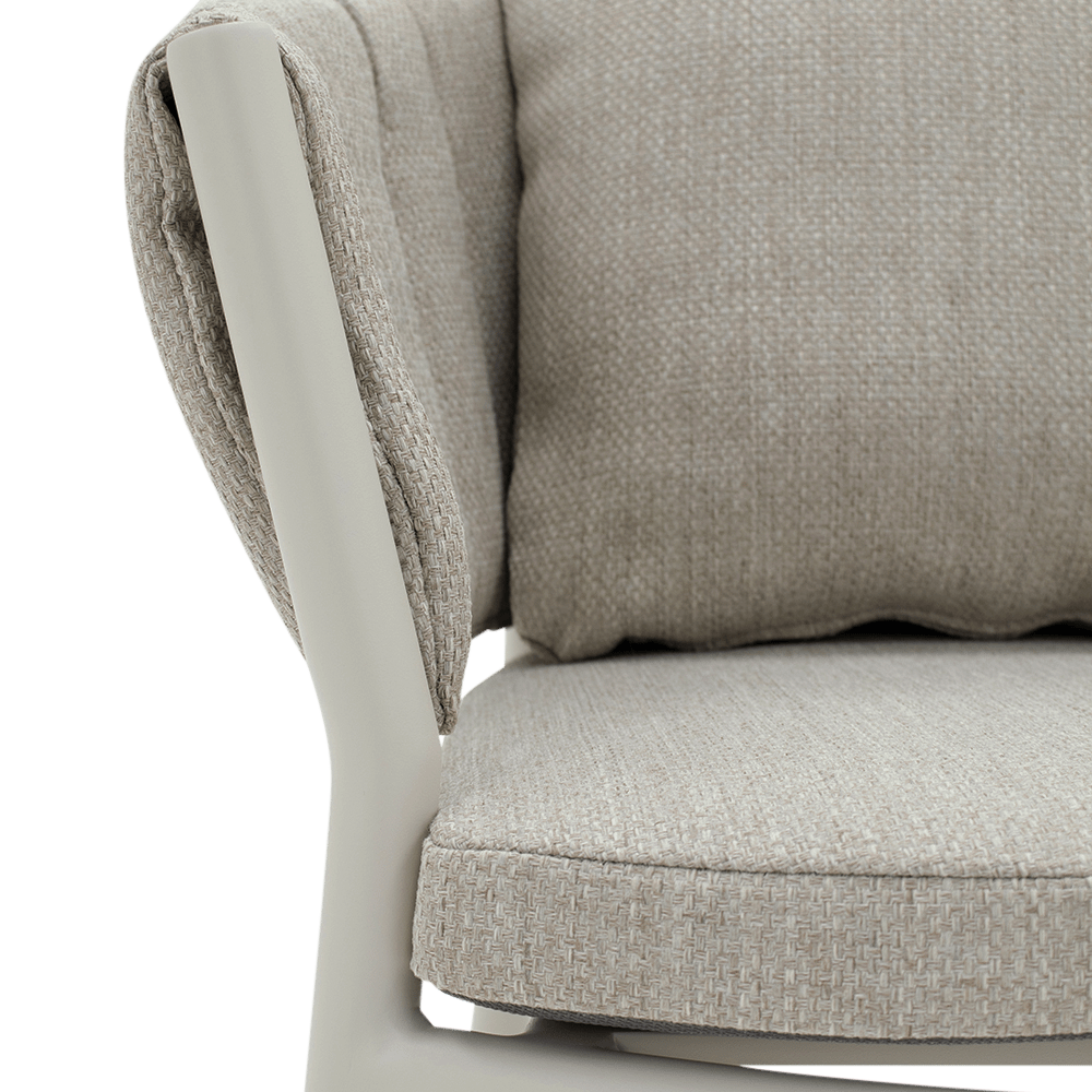 Armstoel ALLEGRA Oyster/Pebble