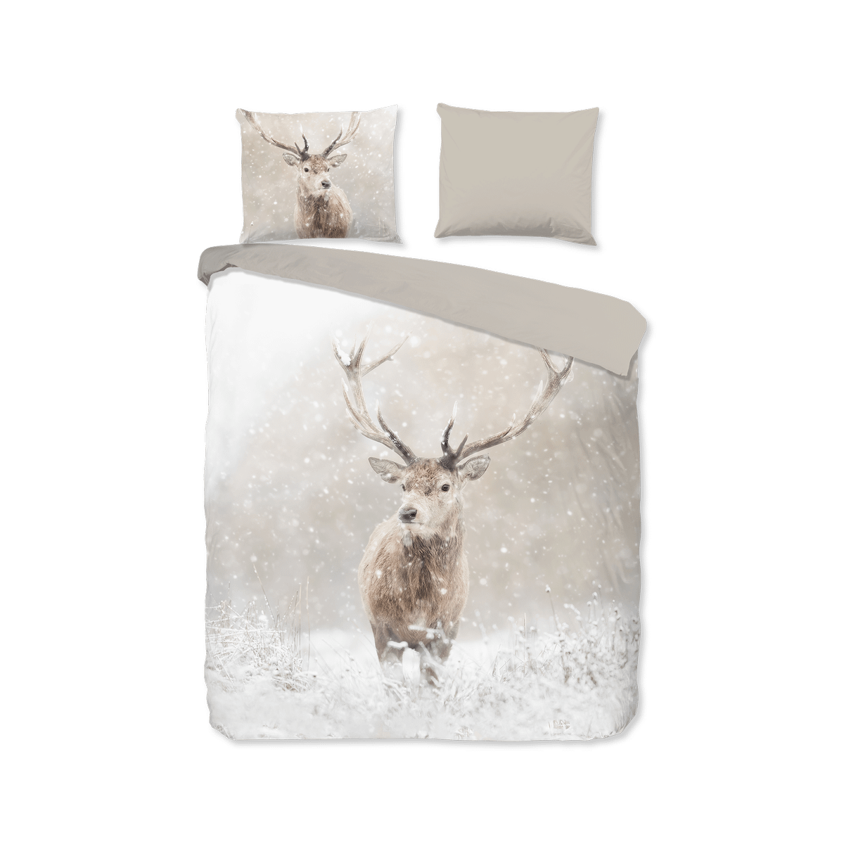 Dekbedovertrek SNOWYDEER 240x220 Flanel Zand
