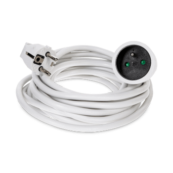 Verlengsnoer ELECTRIK 5m Wit Verlengsnoer ELECTRIK 5m Wit