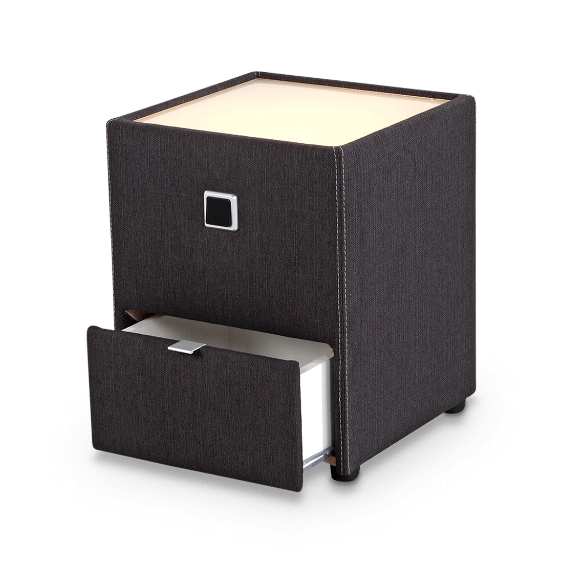 Nachttafel ASTEN Stof 466/09 Antraciet Nachttafel ASTEN Stof 466/09 Antraciet