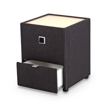 Nachttafel ASTEN Stof 466/09 Antraciet Nachttafel ASTEN Stof 466/09 Antraciet
