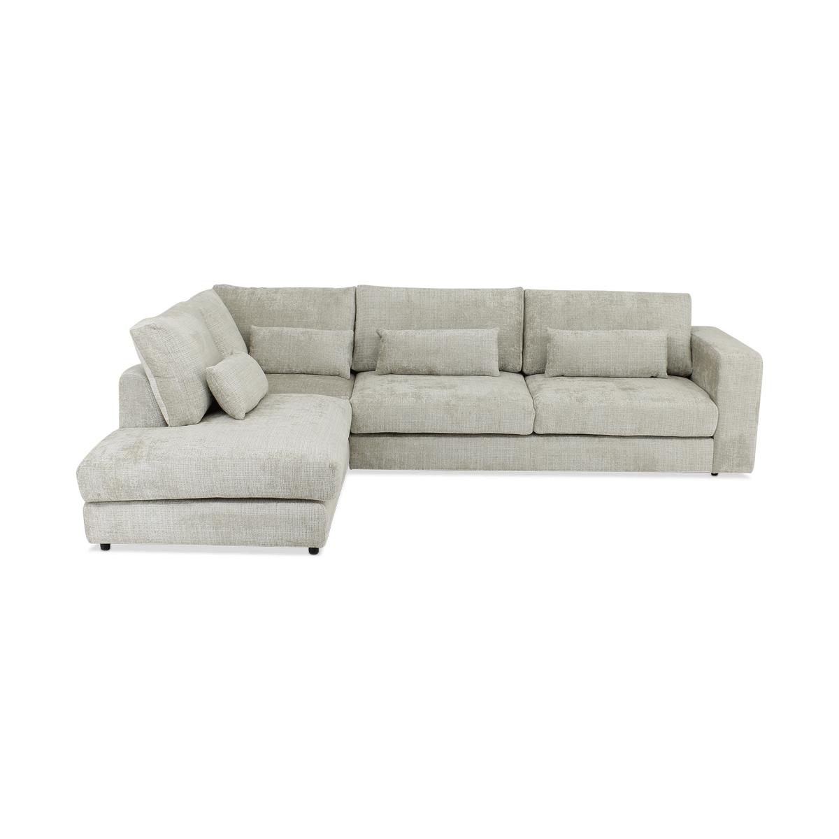 Hoeksalon ATLAS Greige Longchair Links B327