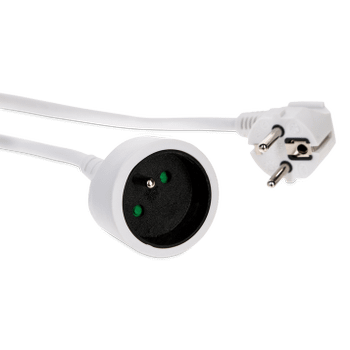 Verlengsnoer ELECTRIK 3m Wit Verlengsnoer ELECTRIK 3m Wit