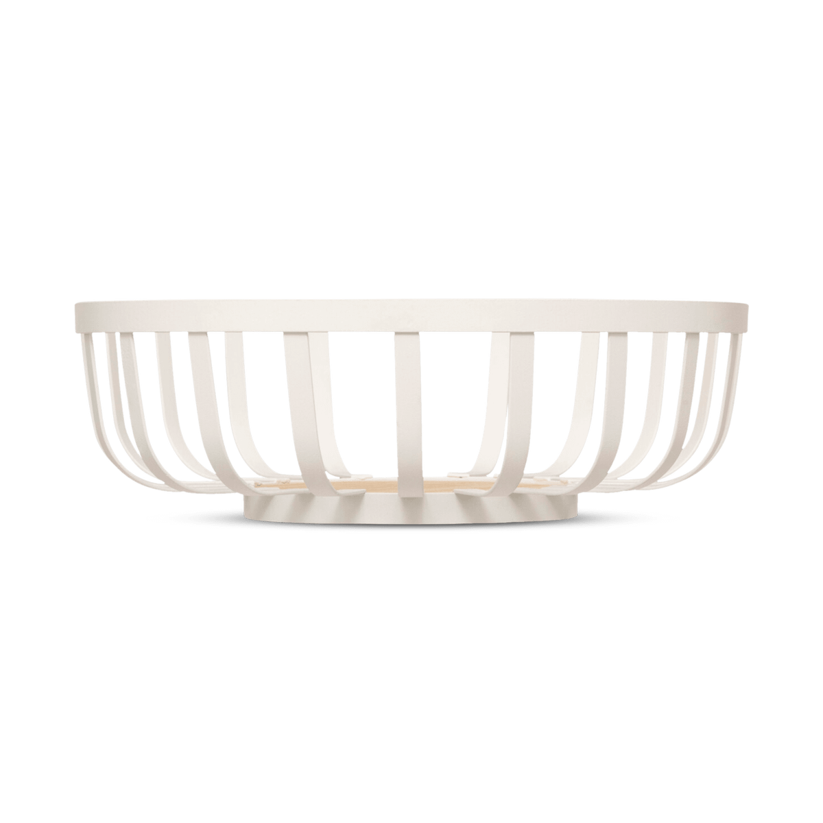 Fruitschaal WHITEWOOD Rond Metaal Wit