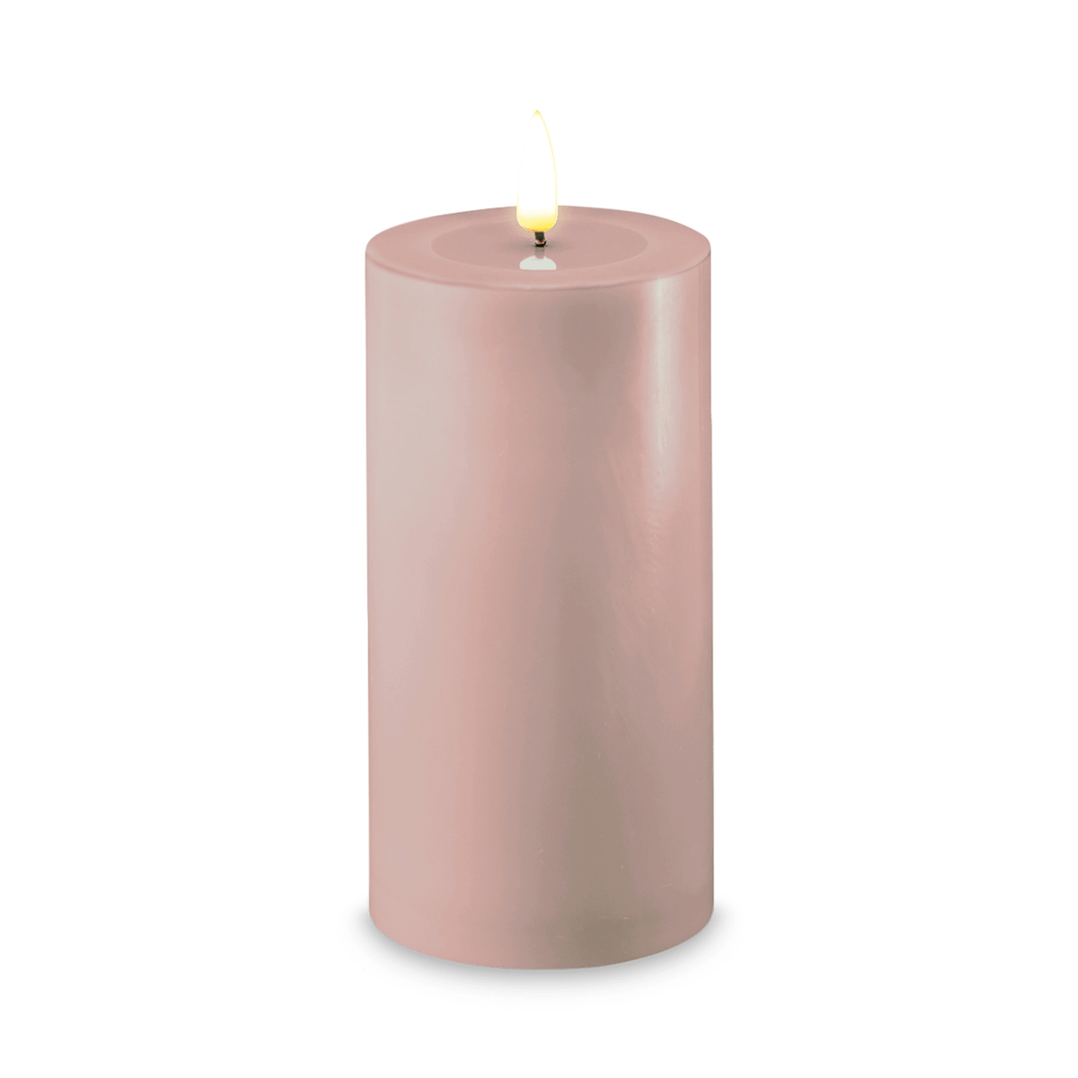 LED-Kaars LYS 7,5 x 15 Rose