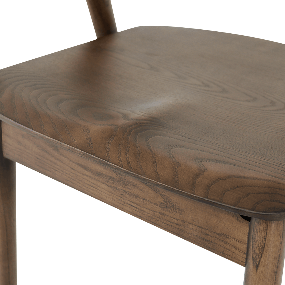 Stoel TEO Ash Wood Walnut Stoel TEO Ash Wood Walnut