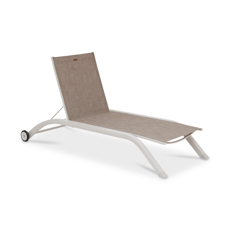 Ligbed Verstelbaar BRESCELLO Wit/Taupe Ligbed Verstelbaar BRESCELLO Wit/Taupe