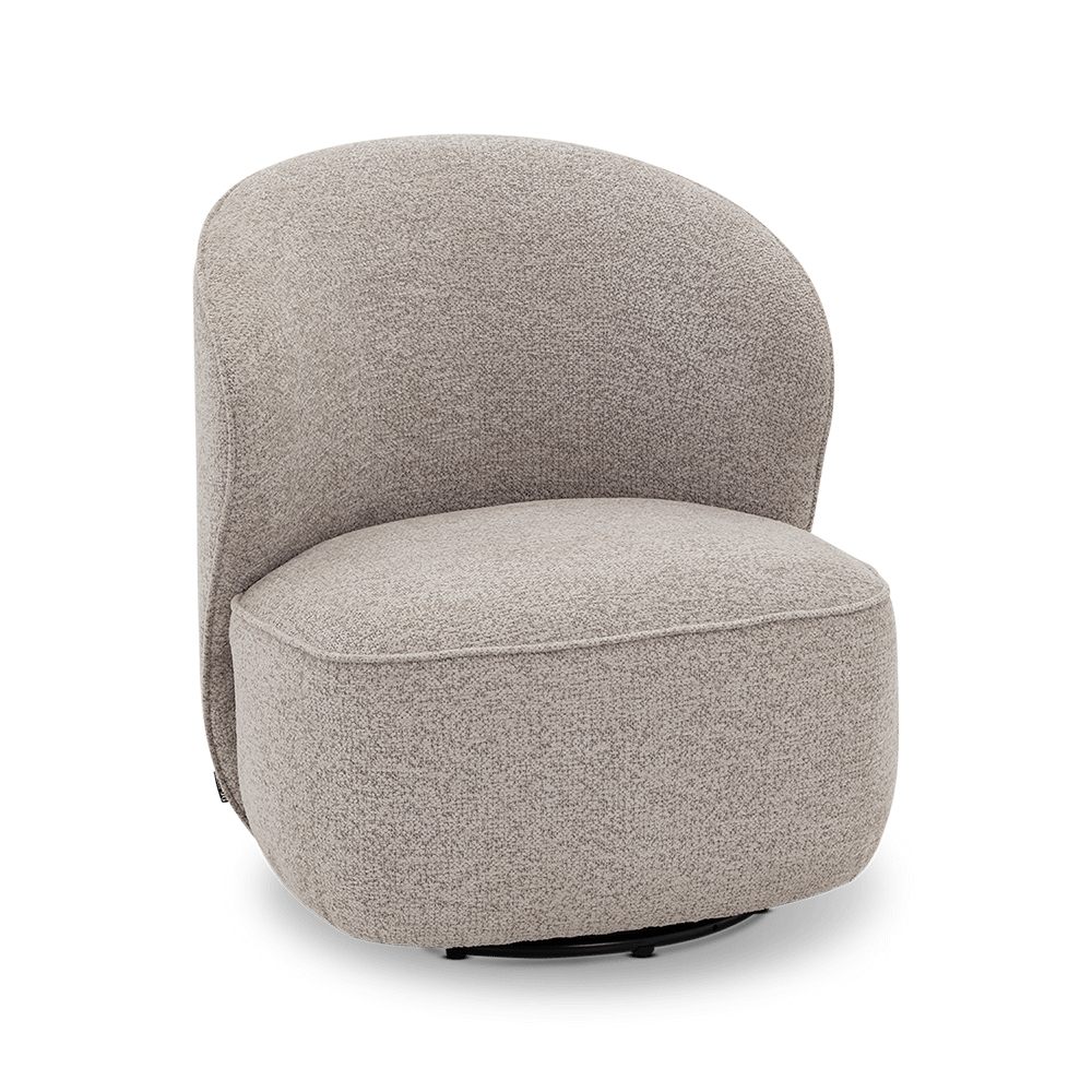 Draaifauteuil LULEA Mushroom Taupe