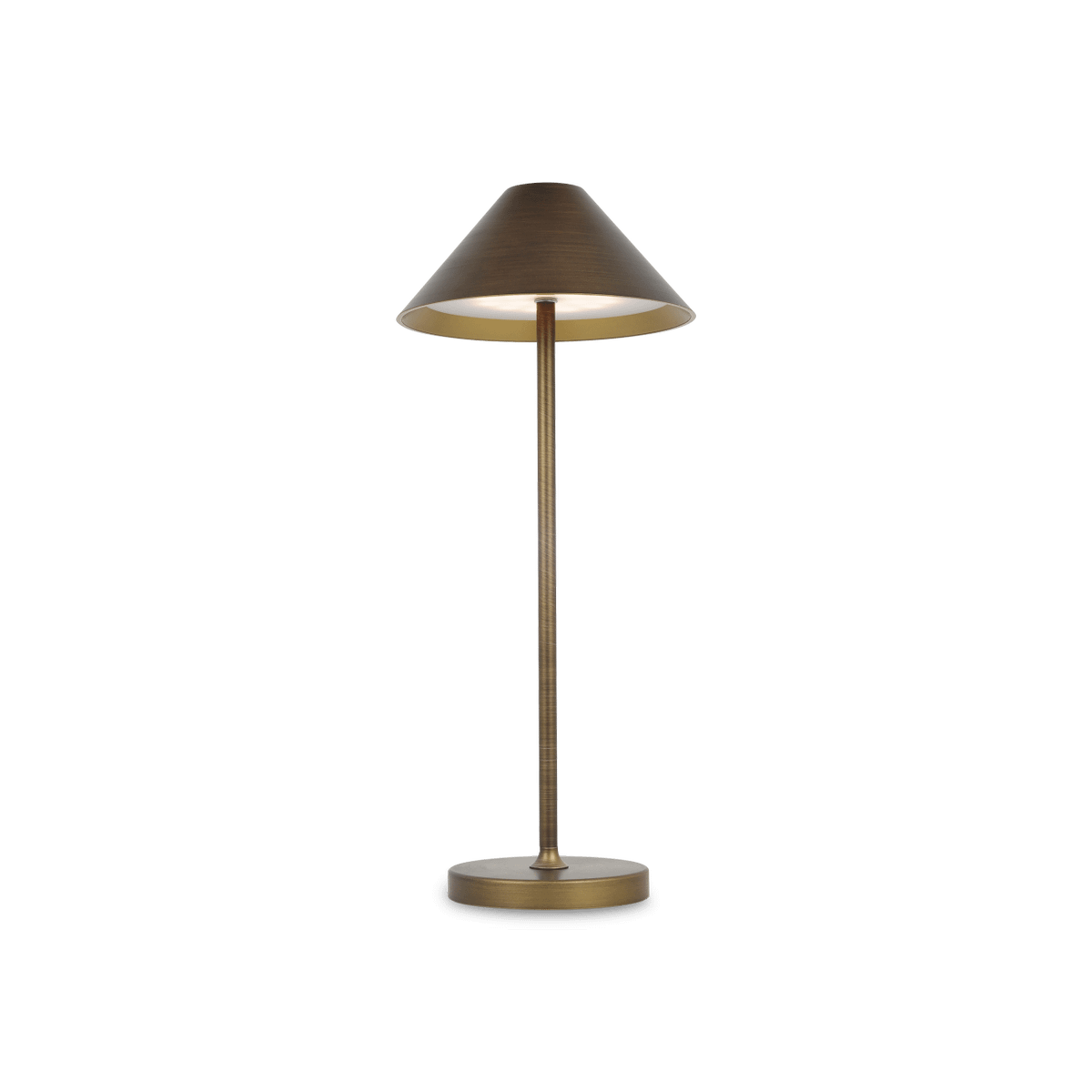 Tafellamp QUTE Herlaadbaar Brons