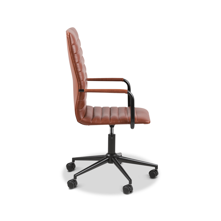 Bureaustoel SHANE PU Brandy Bureaustoel SHANE PU Brandy