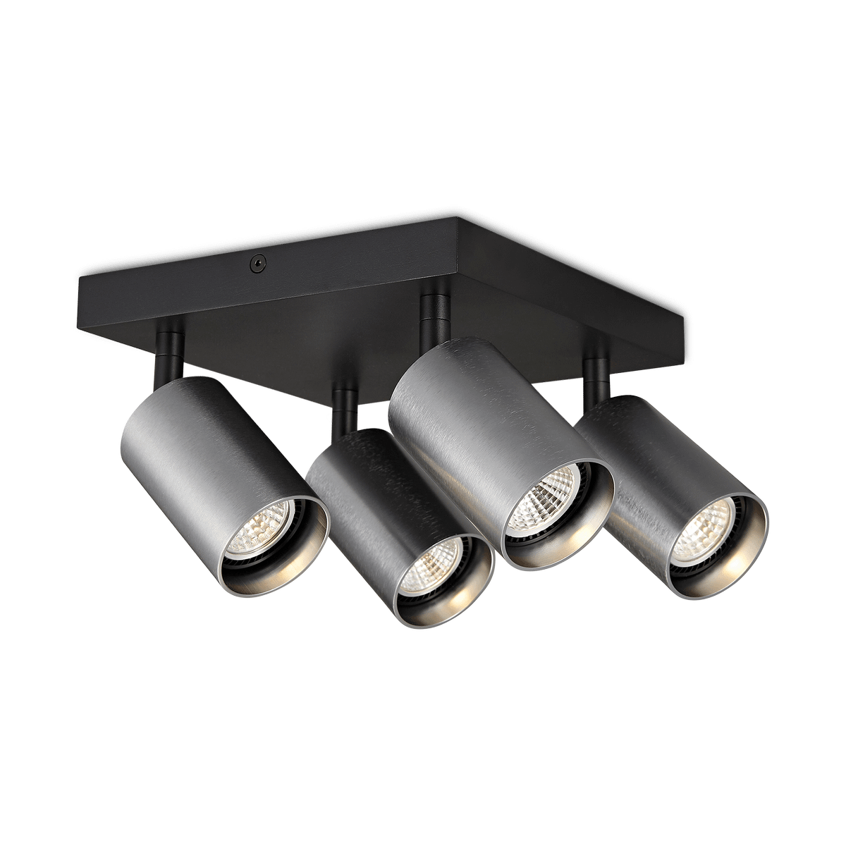 Spot TABOO 4Del. Vierkant Zwart/Staal