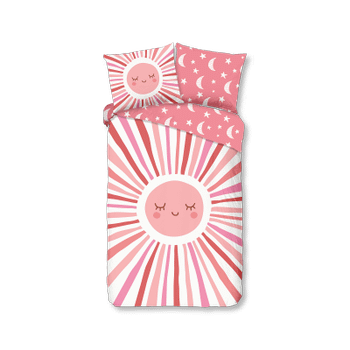 Dekbedovertrek SUNNY 140x220 Roze Dekbedovertrek SUNNY 140x220 Roze