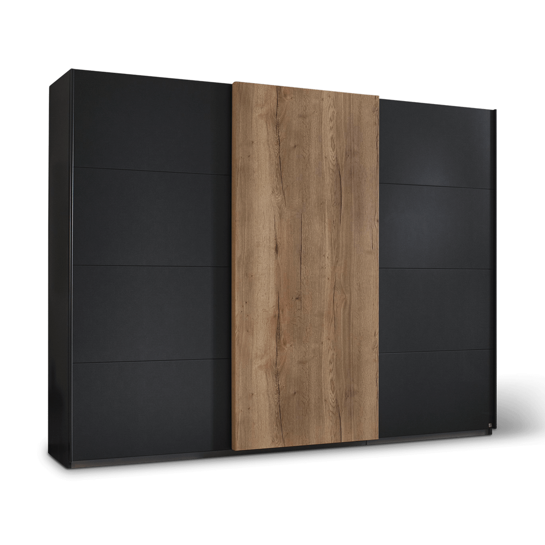 Kleerkast INDUSTRIAL Zwart/Eik B271 Kleerkast INDUSTRIAL Zwart/Eik B271