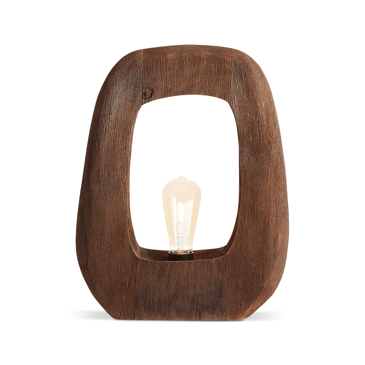 Tafellamp KELAFO XL Hout Donkerbruin