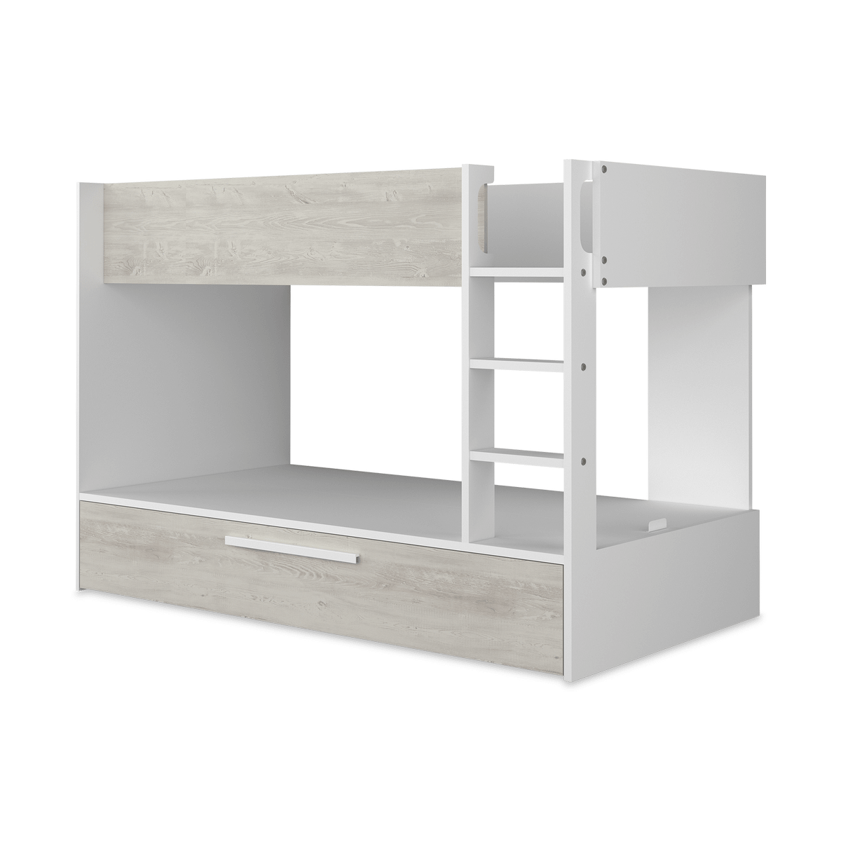 Stapelbed LIAM met bedlade White