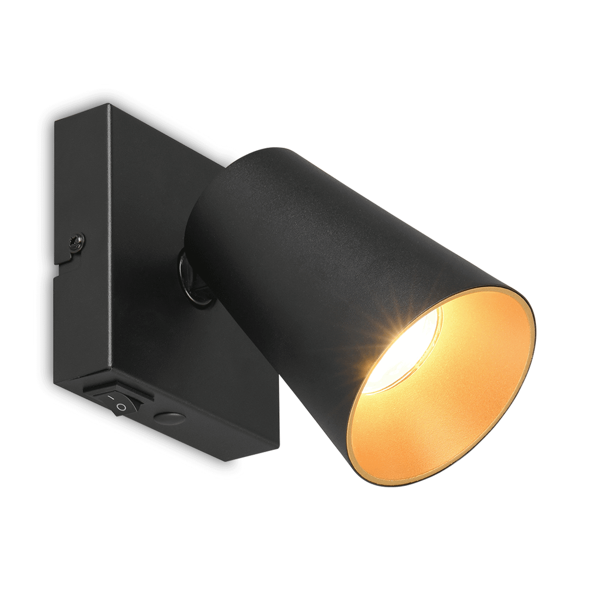 Spot SHARP 1Del. Met. Zwart/Goud