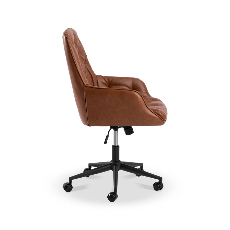Bureaustoel HANNES PU Retro Brandy Bureaustoel HANNES PU Retro Brandy