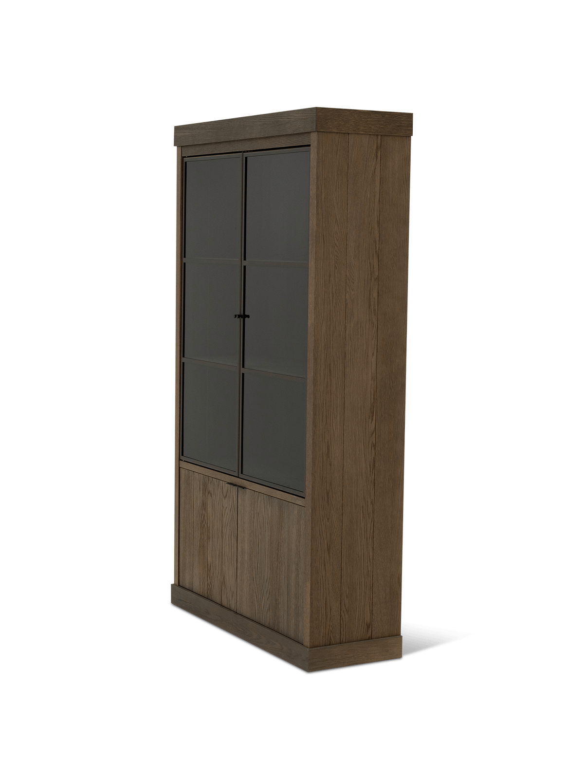 Vitrinekast Portland Gold Torched Oak