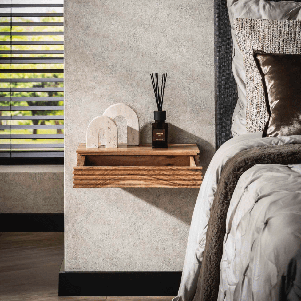 Nachttafel HIRO Hangend Massief Acacia Nachttafel HIRO Hangend Massief Acacia