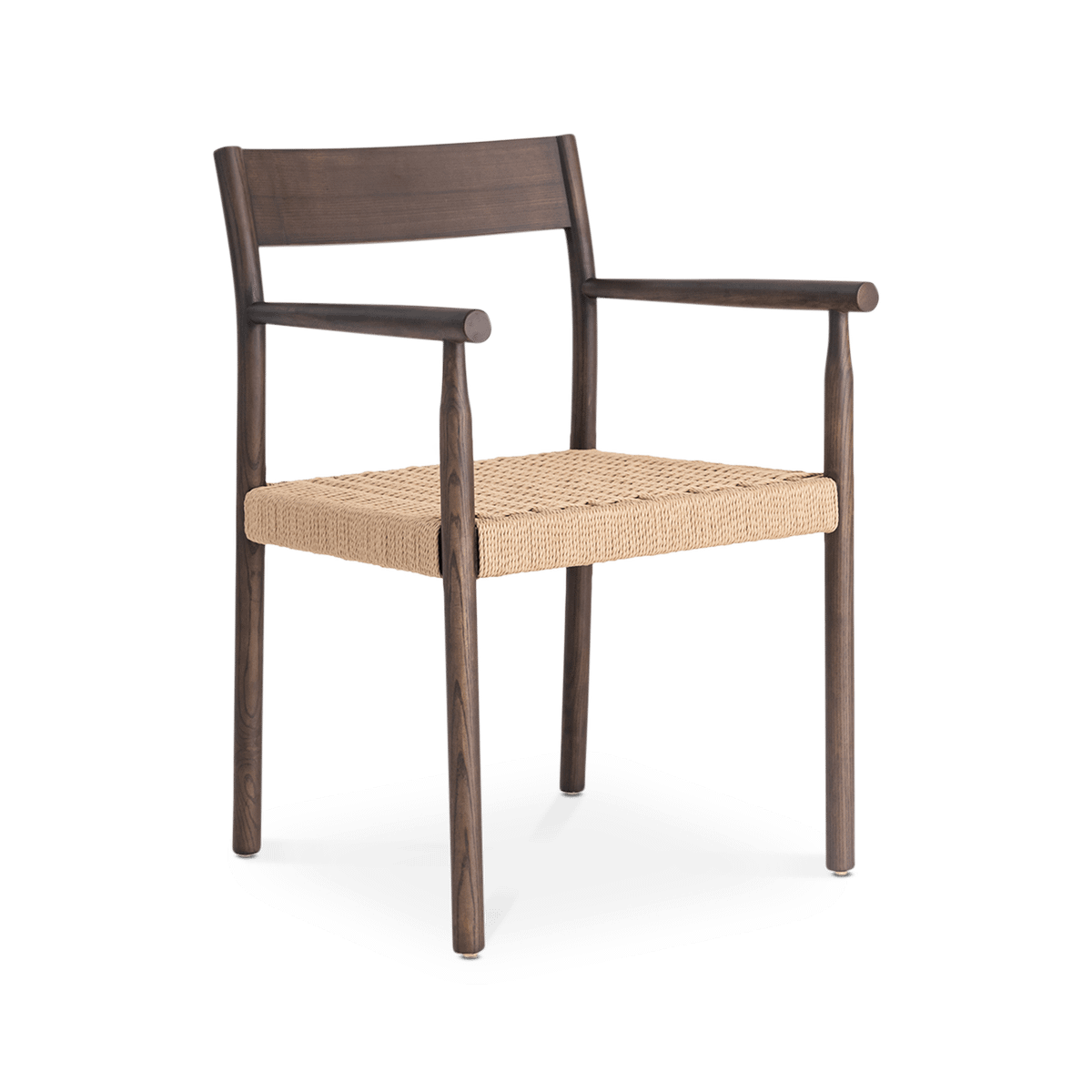 Armstoel OVAREN Ash Wood Toasted Walnut/Natural Weave