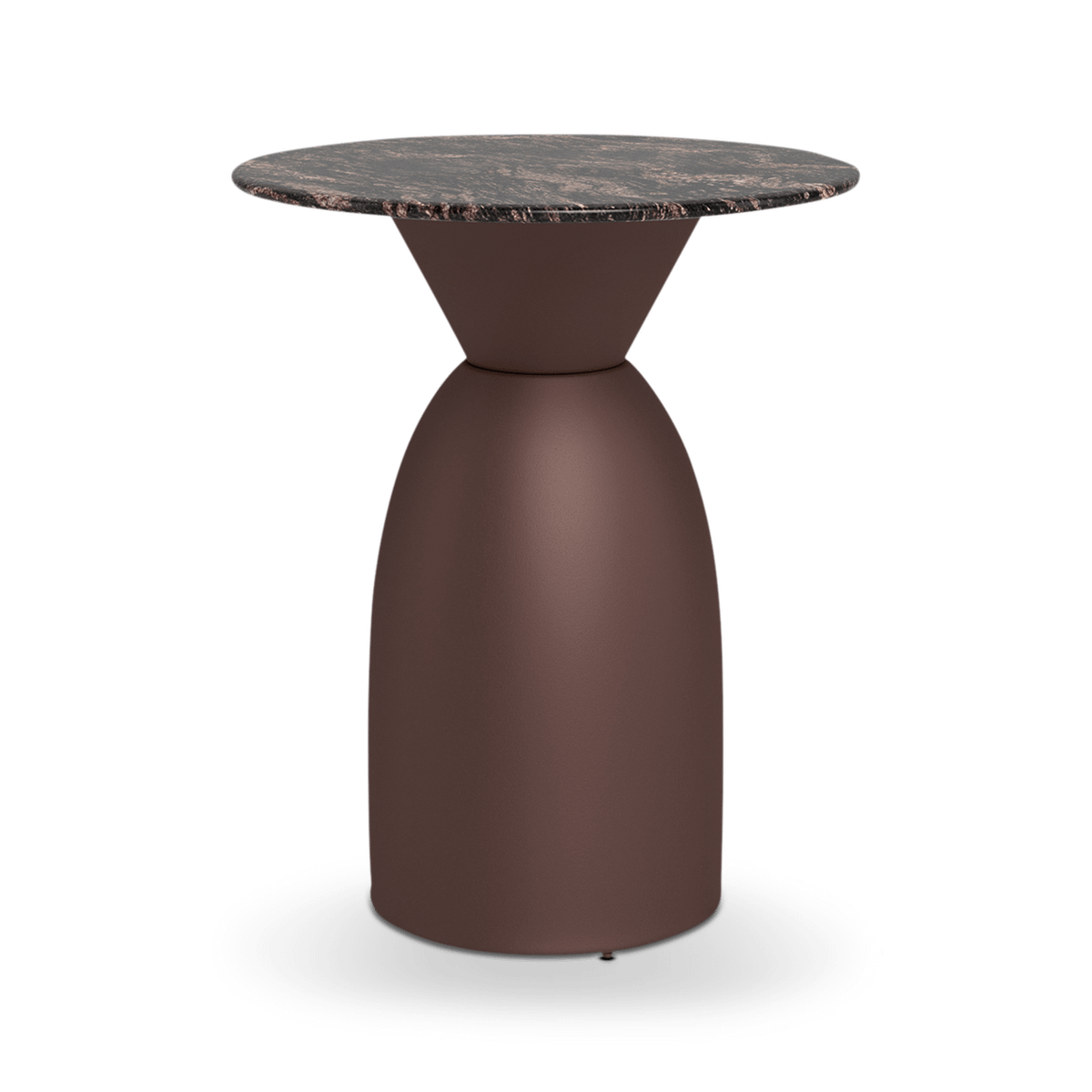 Bijzettafel STELLAN Ø40 Cocoa Polished Marble