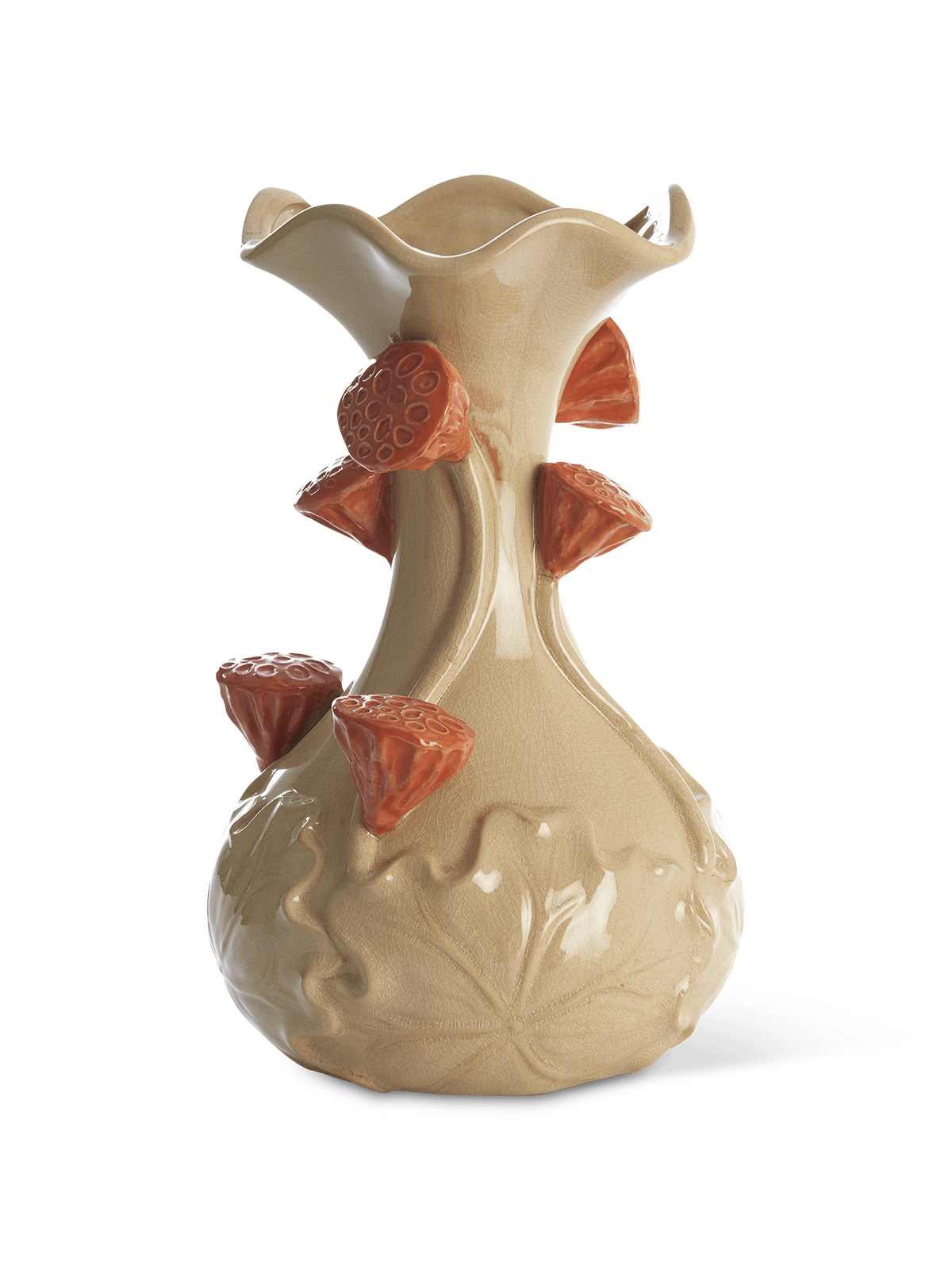 Vaas ODHALI XL Ker. Creme/Oranje