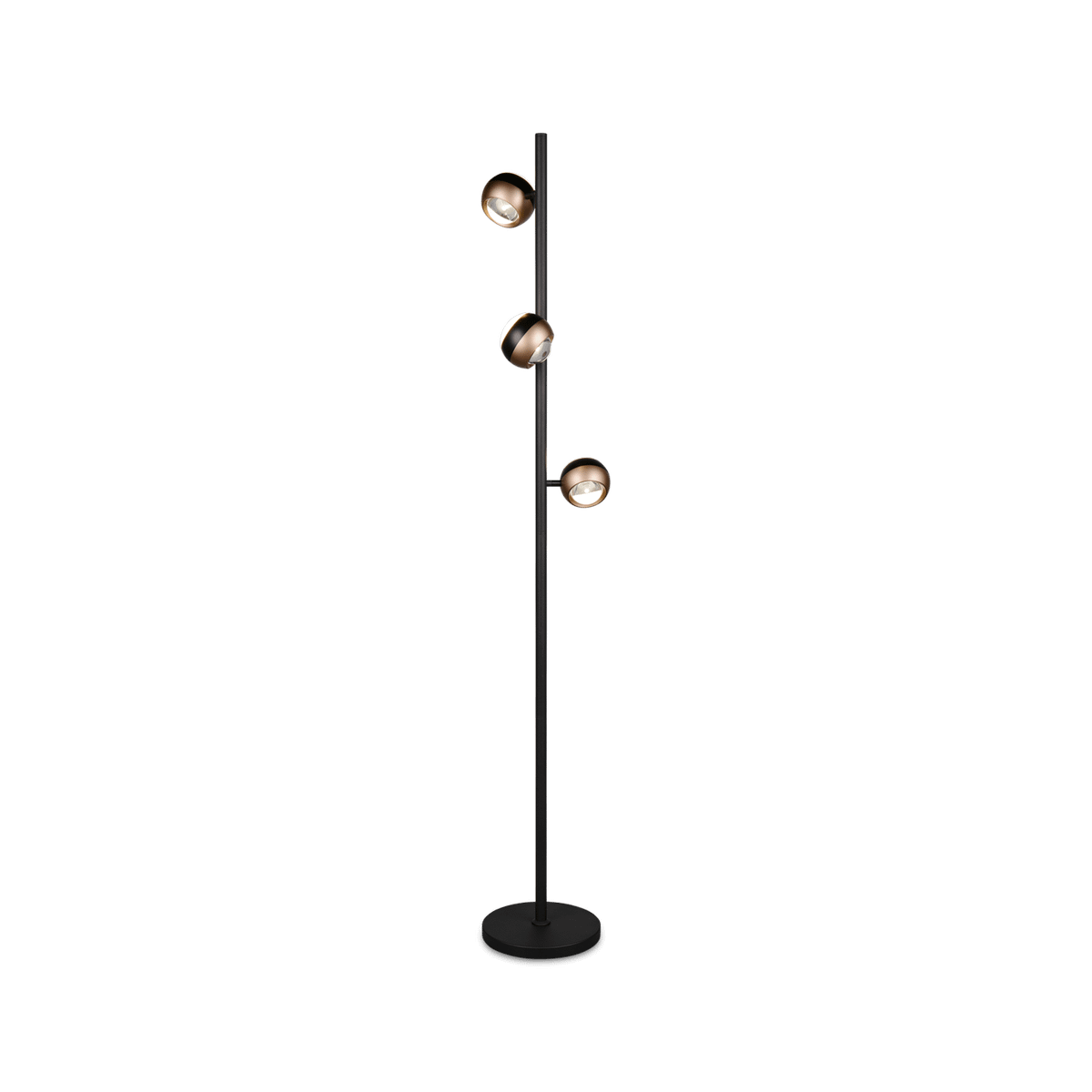 Vloerlamp ORBIT Zwart/Coffee