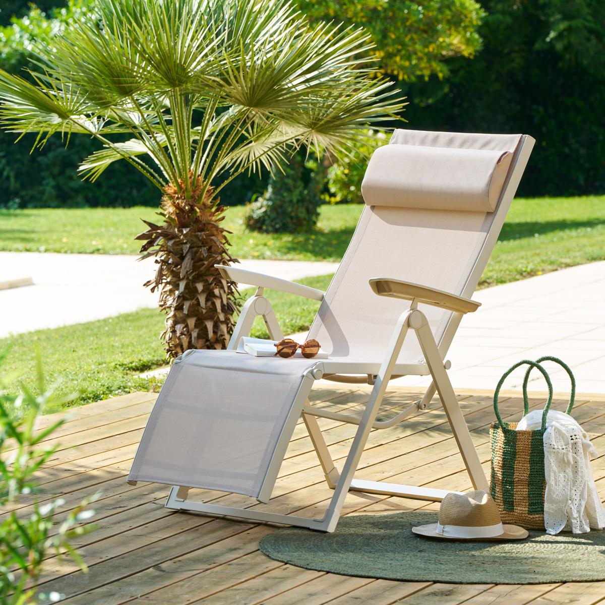 Ligstoel Verstelbaar REVELLO Beige