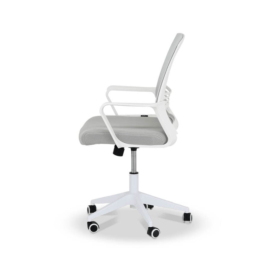 Bureaustoel TEUN Mesh Lichtgrijs/Wit Bureaustoel TEUN Mesh Lichtgrijs/Wit