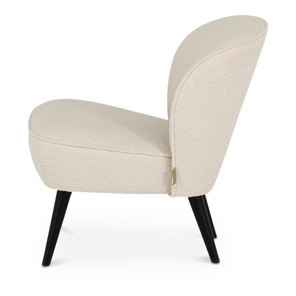 Fauteuil CORKSCREW Crème Bouclé