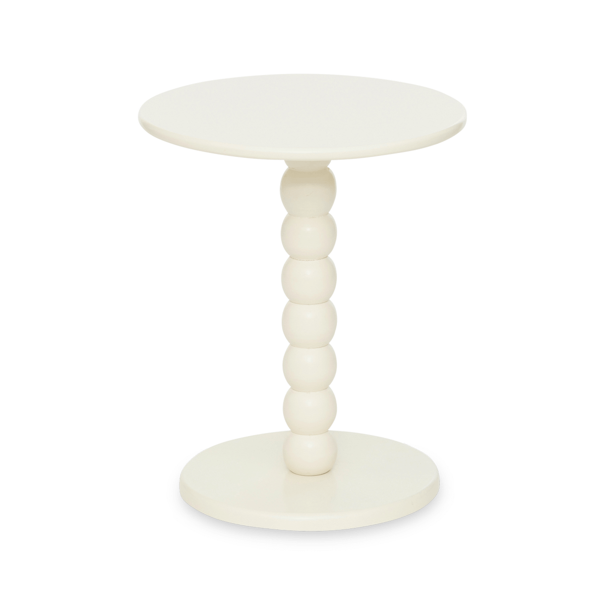 Bijzettafel BUTTON Rond Off White