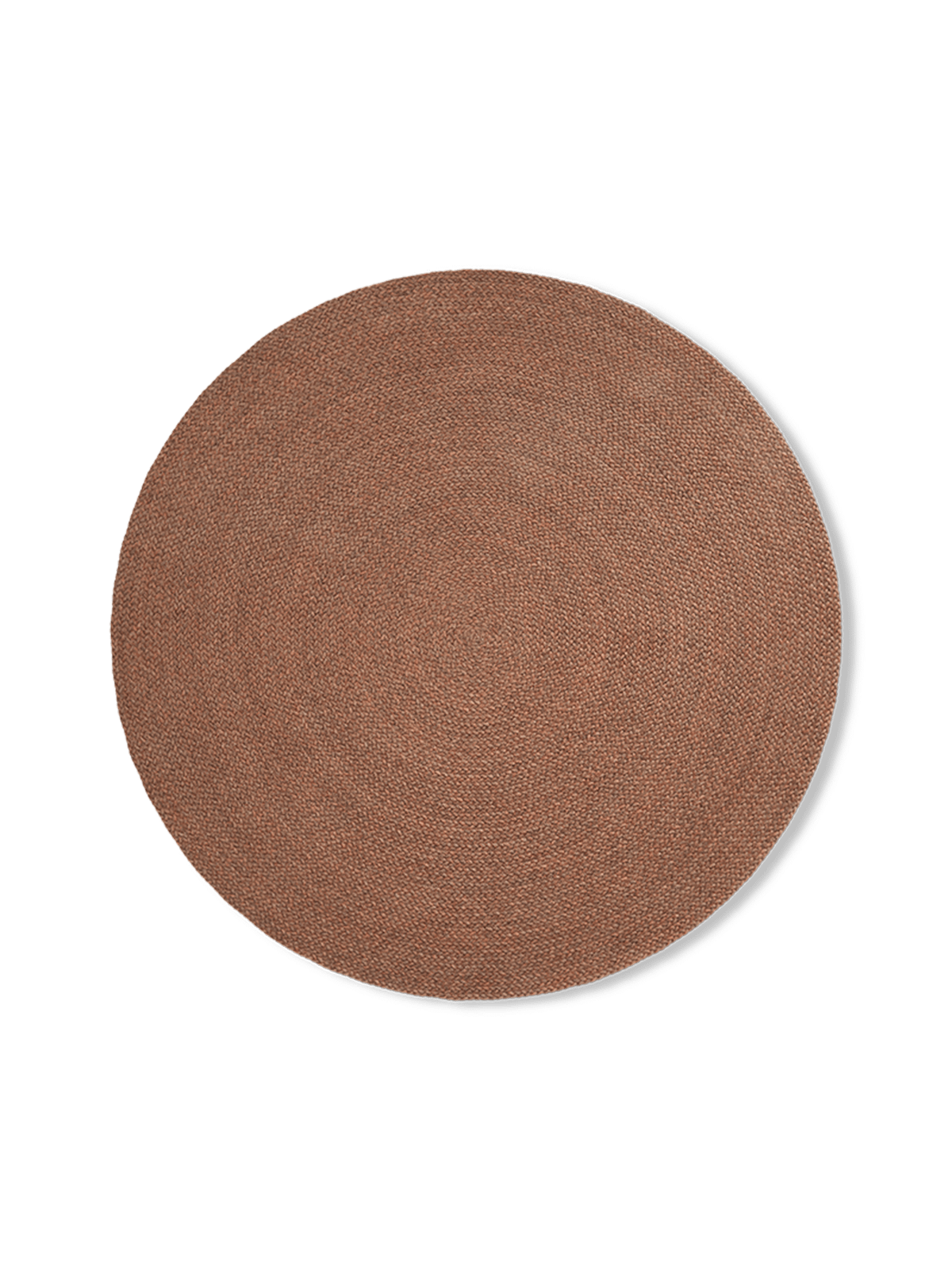 Vloerkleed Despas van synthetische vezels terracotta ⌀200 cm
