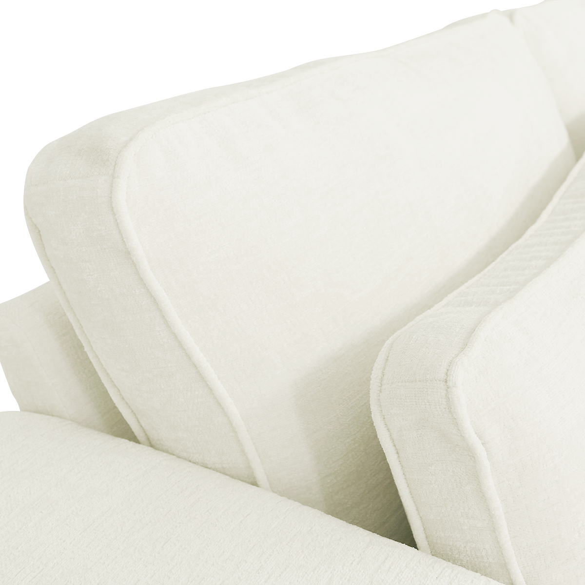 Hoeksalon PLUSS Longchair Links Wit