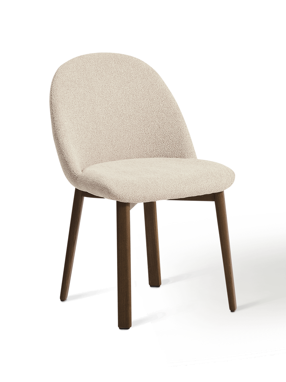 Stoel Meila Beige/Donker hout