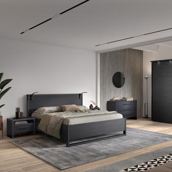 Bed WATFORD Nox Zwart 160x200 Bed WATFORD Nox Zwart 160x200