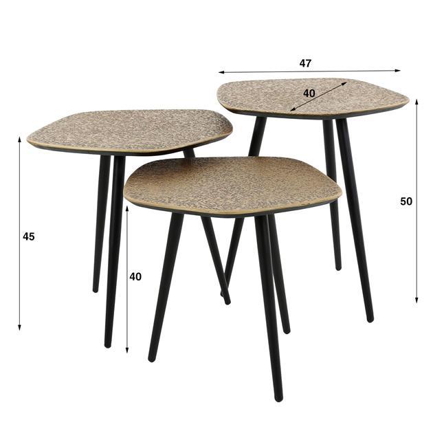 Salontafel ROSALIA S/3 Organische vorm