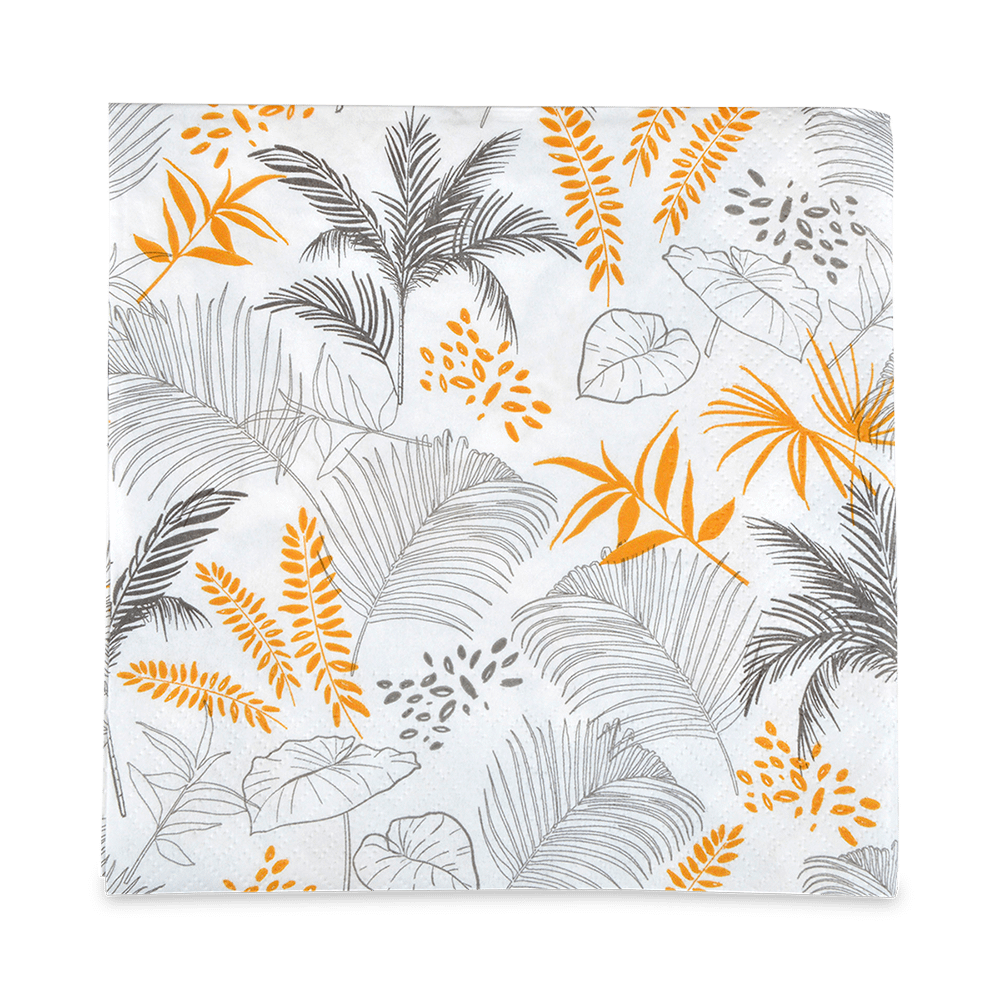 S/20 Serviet EXOTIC MOOD Grijs/Geel